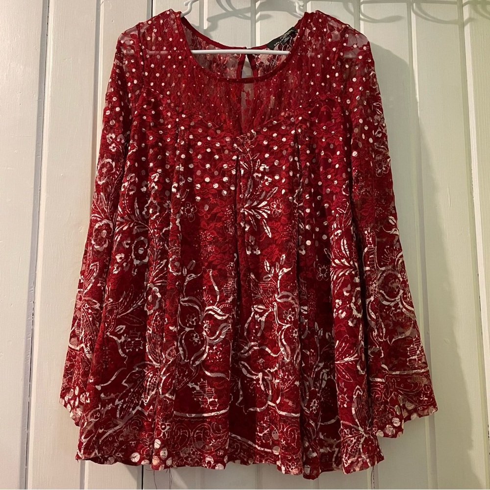 Suzanne Betro boho blouse-medium NWOT